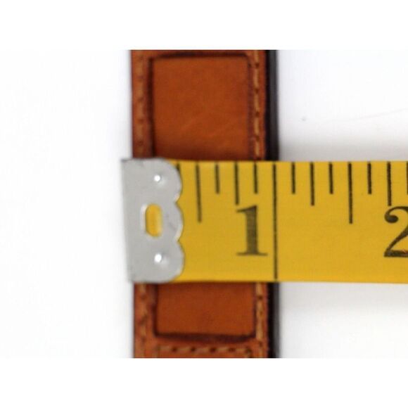 Fossil TAN BROWN GENUINE LEATHER 1"Wd CASUAL DRESS WOMEN'S BELT Sz M (P23 - Picture 9 of 13